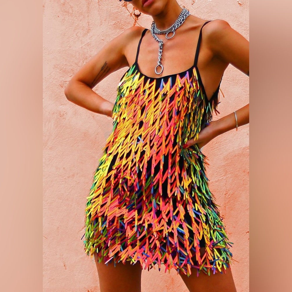 GLITTERBOMB SEQUIN SLIP DRESS (2018) Elsie & Fred